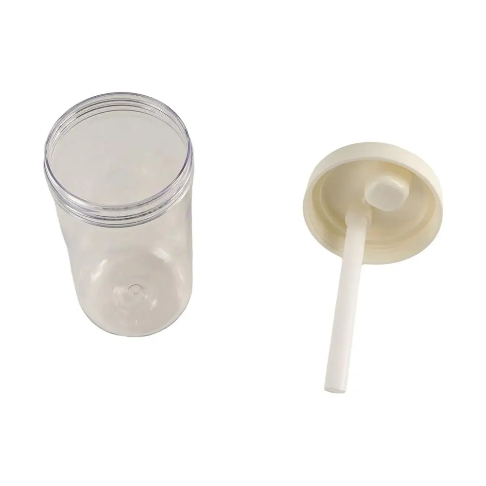 

500/850ml Milk Plastic Cup Transparent Leakproof Water Straw Bottles Dustproof Portable Large Capacity Water Bottle Coffee Cups