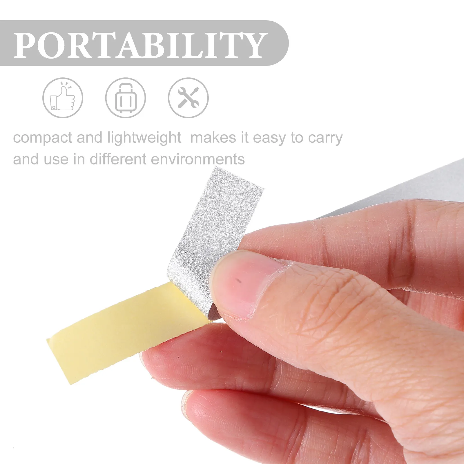 10Pcs Reflective Tape Strips for Optical Tachometers Reflective Stickers Speed Tester Kit Accurate Data Collection Portable