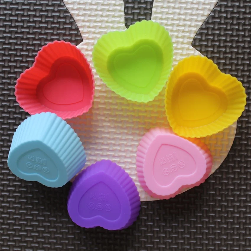 6 Pcs Set Non-Stick Flower Designs Silicone Mold Chocolate Pudding Ice Mould Cupcake Cake Tools DIY Mini Soap Molds Tulip stars - view 3