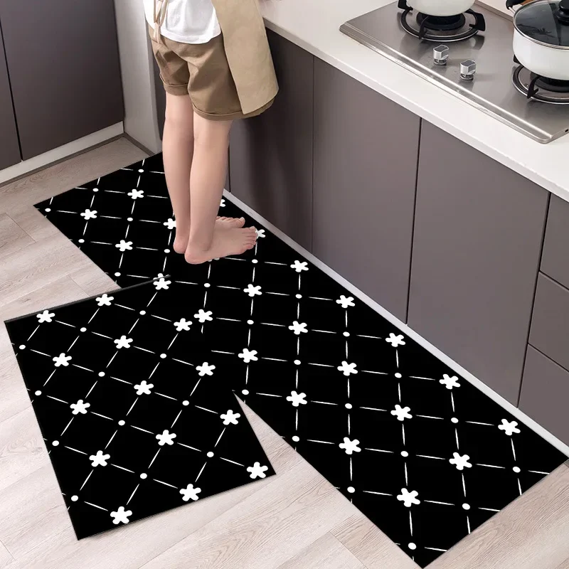 

Mat Kitchen Soft Living Room Carpet Bedroom Floor Mat Antislip Doormat Rug Bath