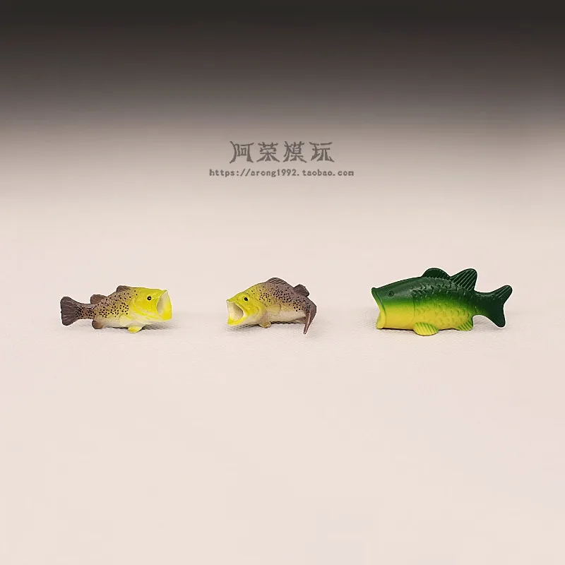 모형 작은 광어 미니어처 피규어 미니어처 풍경 모델 낚시 장면 미니 장식 피규어 장난감