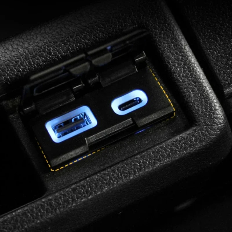 

For Toyota Sienna Granvia Fast Charging Module Modified Central Control TypeC To USB Charger Interior Accessories Modifications