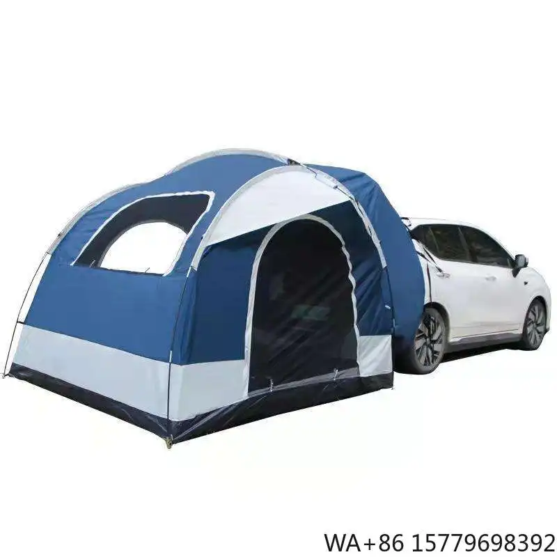 Double Layer Folding Car Cover Tent Custom OEM ODM Quick Opening Custom Fabric Poles 2000 3000mm Waterproof Four Season Use