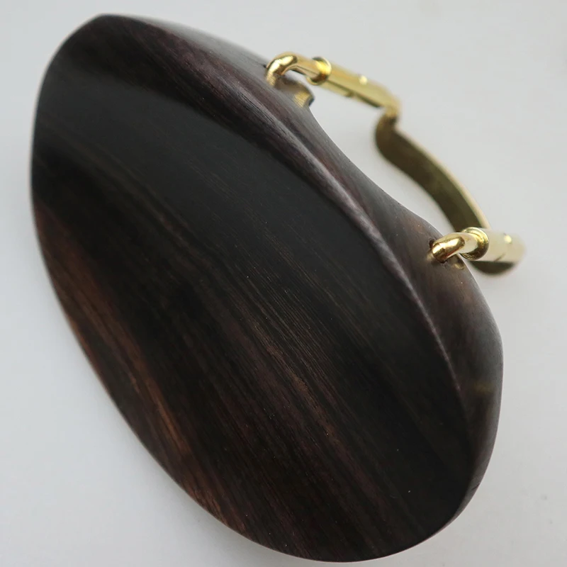 1pcs 4/4 Violin Chinrest Central Type Violin Chin Rest With Clamps/Bracket/screw Ebony Wood