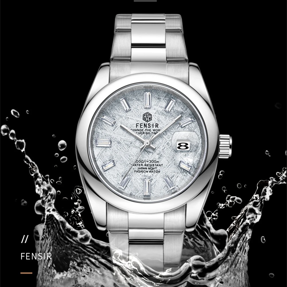 

2025 New Popular Men's Watches Super Hot High Fashion Simple Business Quartz Watch For Men Meteorite Design Calendar Steel Watch