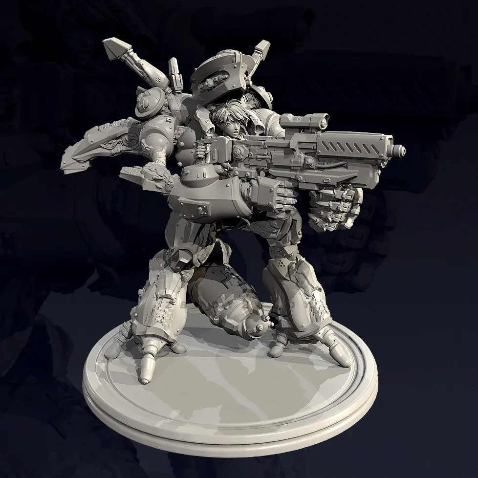 

The height of man 55mm 75mm 90mm Resin model kits figure beauty colorless and self-assembled （3D Printing ）TD-7747/3D