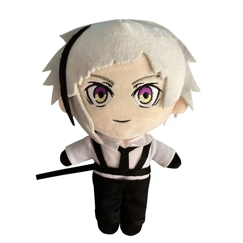 Nakajima Atsushi Anime Figure Bungou Stray Dogs Plush Doll Nakajima Atsushi Edogawa Ranpo Anime Cosplay Cartoon Throw Pillow