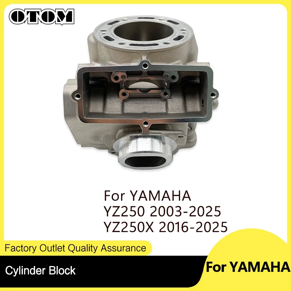 

OTOM Cylinder Block For YAMAHA YZ250 2003-2025 YZ250X 2016-2025 66.4mm Motorcycle Engine Parts 5UP-11311-21-00 5UP-11311-00-00