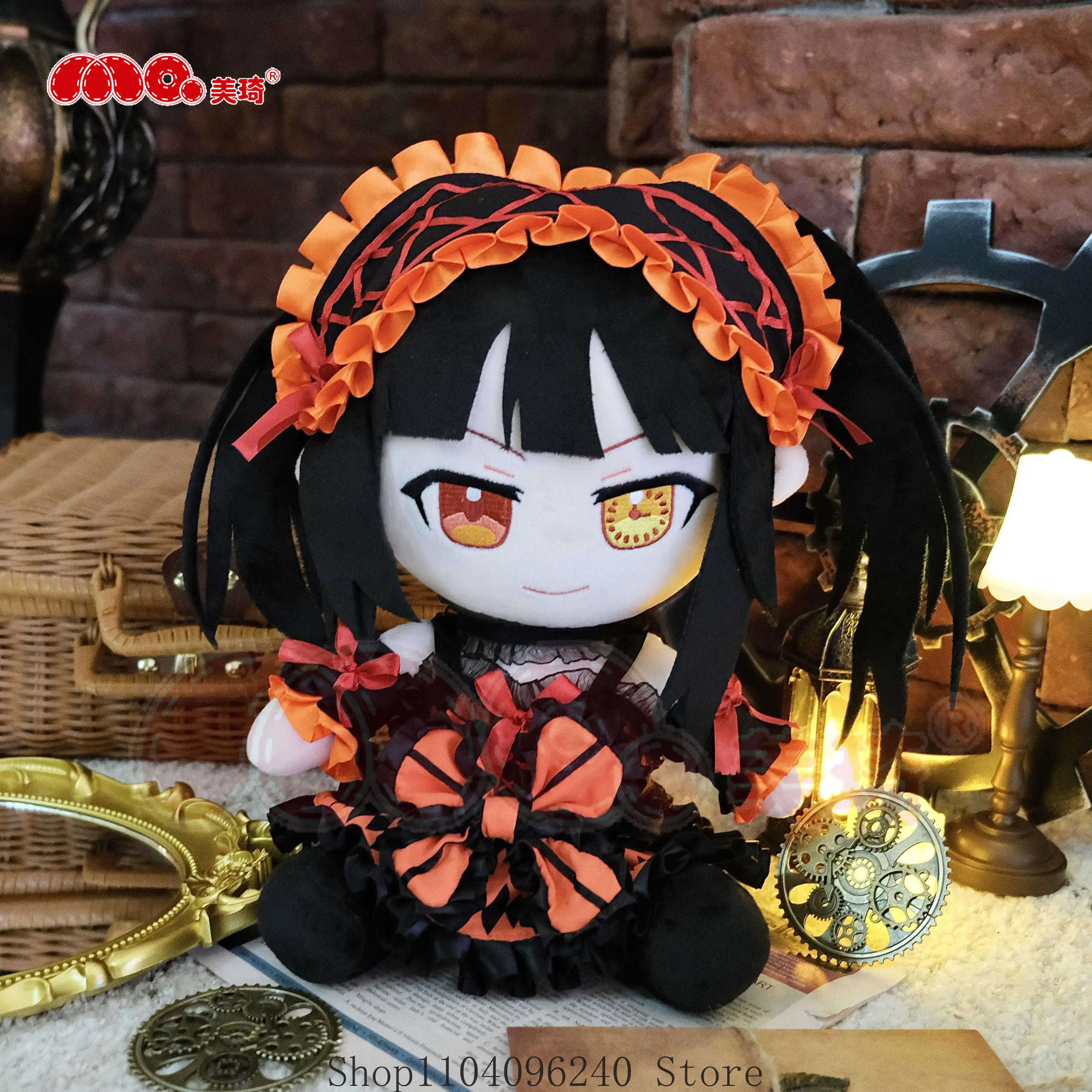 

Date A Live Kurumi Tokisaki 30cm Anime Sitting Posture Figure Idol Plushies Pillows Birthday Pillow Cosplay Gift