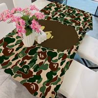 B_Bapes Pattern Table Cloth Tablecloth Kitchen Wedding Holiday Table Decoration Tablecloth Outdoor Picnic Tablecloth