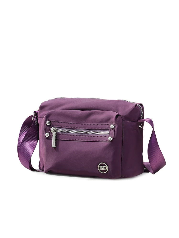 EPOL Women\'s Shoulder Bag 2024 New Fashion Casual Shopping Crossbody Bag Simple Oxford Adjustable Straps Messenger Bags 6088-07