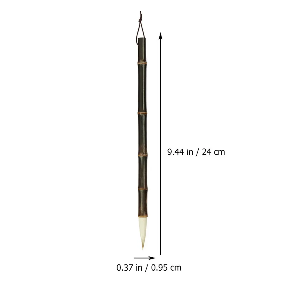 Chinese Calligraphy Brush Pen Premium Smooth Grip Hanging Loop Traditional Writing Tool for Students