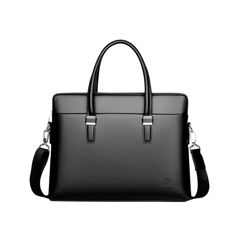 

1Pcs Cow Briefcase Laptop Bag for Men Single Shoulder Crossbody Business Bag Waterproof Wear-Resistant Portable Document