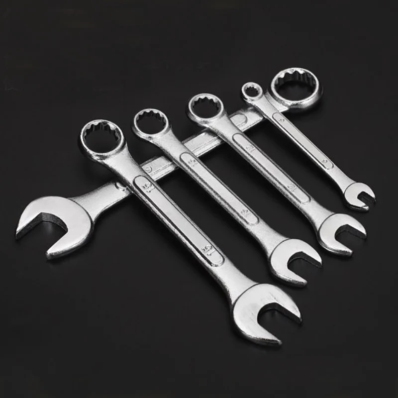 4 5mm 6mm 7mm 8mm 9mm 10mm 11mm 12mm 13mm 14mm 15mm 16mm 17mm 18mm 19mm 20mm 24mm Schraubenschlüssel Kleiner Mini Metrischer Kombinations-Schraubenschlüssel – Detail 1