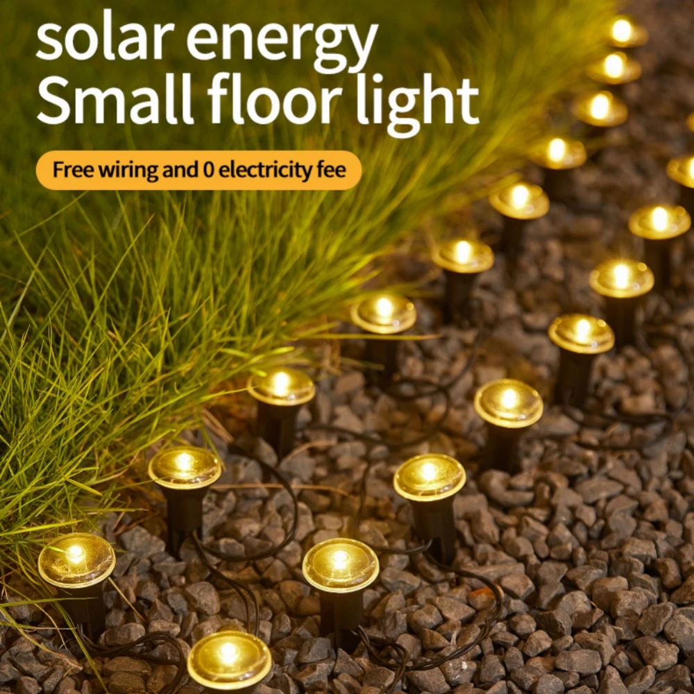 30/20/10LEDs Solar Garden Lights 8 Modes Bubble Pathway In-Ground Outdoor Lawn Lamp Camping Weddings Christmas Holiday Lighting