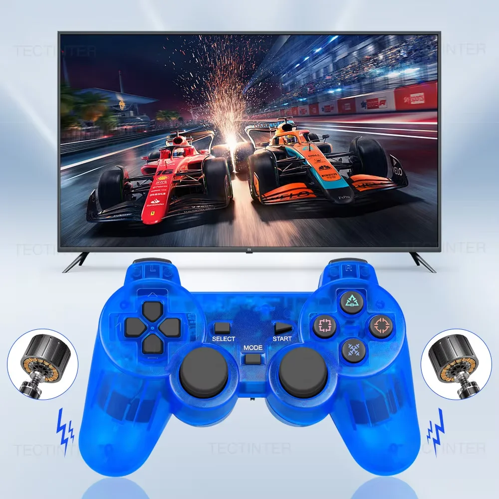 Wireless Gamepad for Sony PS2/PS1 Controller for Playstation 2 Console Double Vibration Shock Joystick USB PC Game Controle