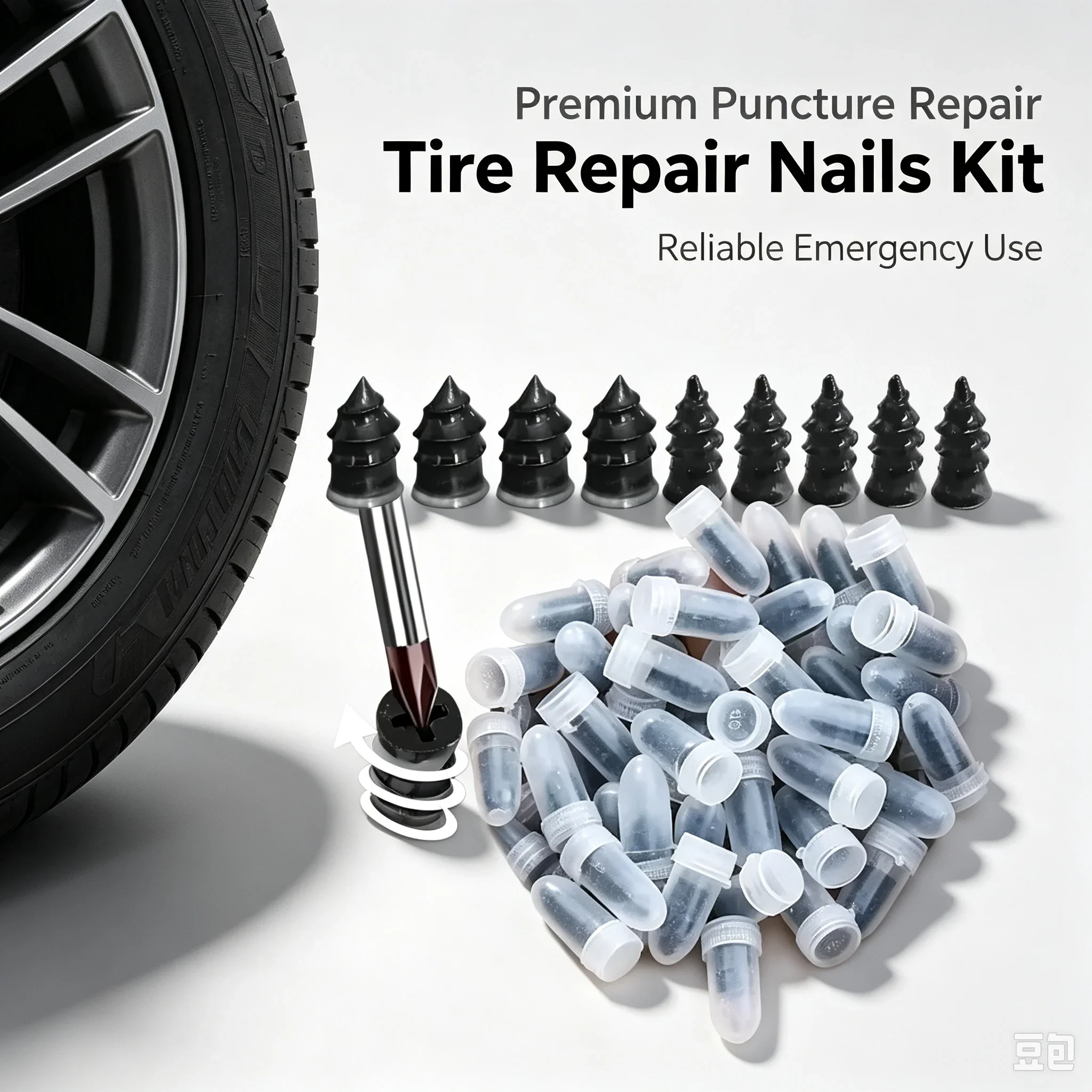 Auto Tire Repair Rubber Nails Car Motorcycle Vacuum Tyre Puncture Repair Tool For Truck Scooter Bike Amagi