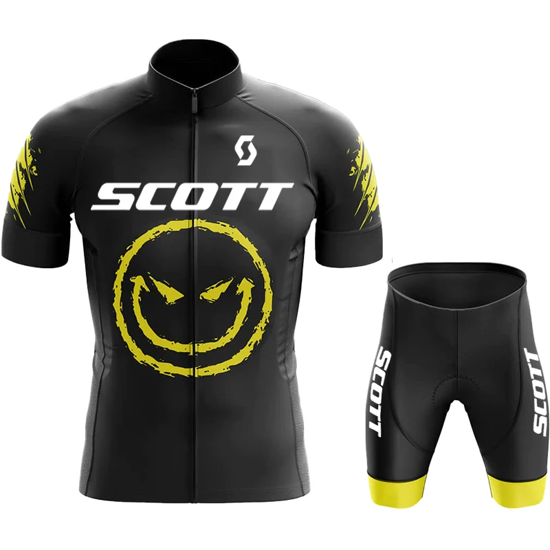 SCOTT Bicycle Set Cyclist Man Bike Jersey Men Cycling Uniforms for Men Clothing Men\'s Cycling Clothes Mtb Equipment Short Sets