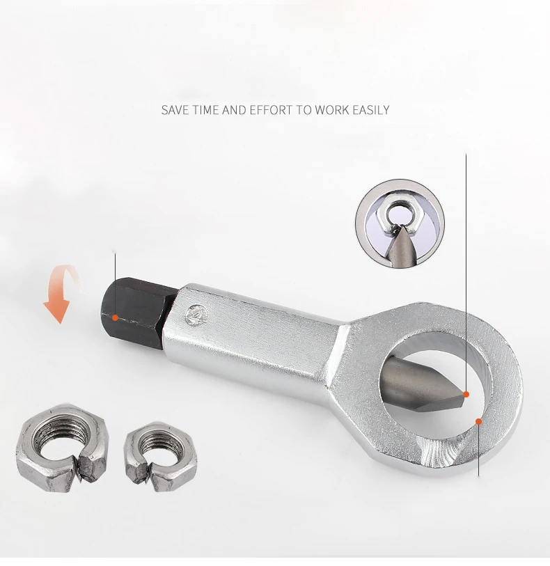 Einstellbare Schwere Rost Beständig Beschädigt Mutter Splitter Entferner Rostigen Mutter Splitter Spanner Entfernen Cutter Werkzeug Stahl Wrench