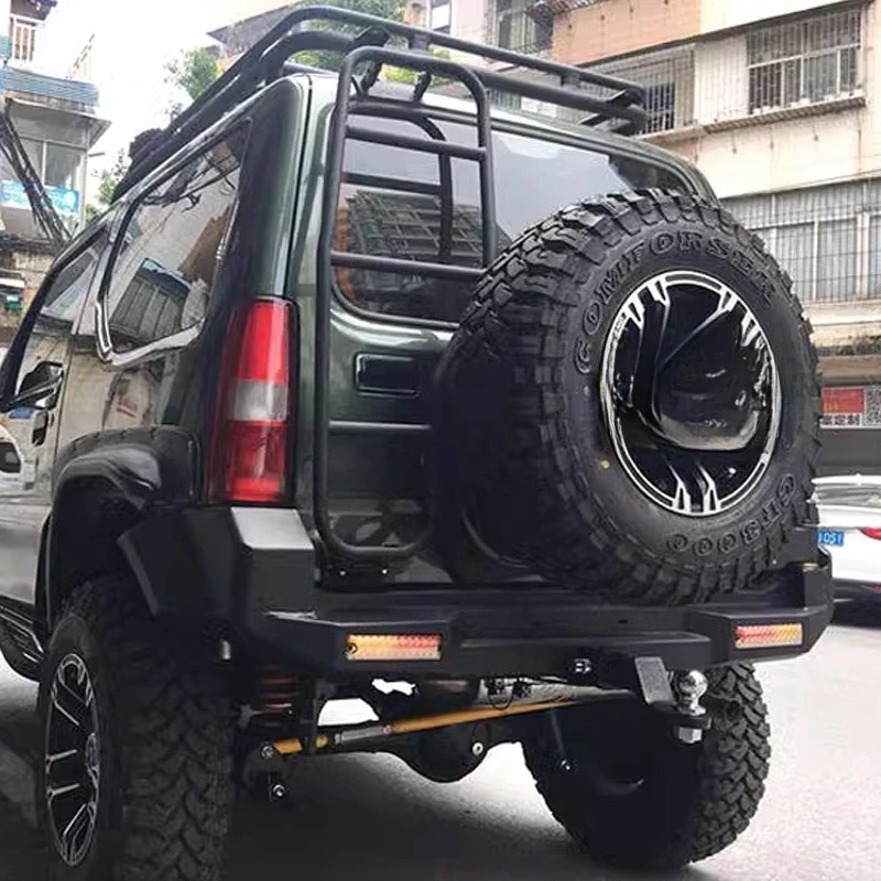 

New Product Suitable FORSuzuki Jimny Rear Bumper with Spare Tire Rack Modified Steel Off-road