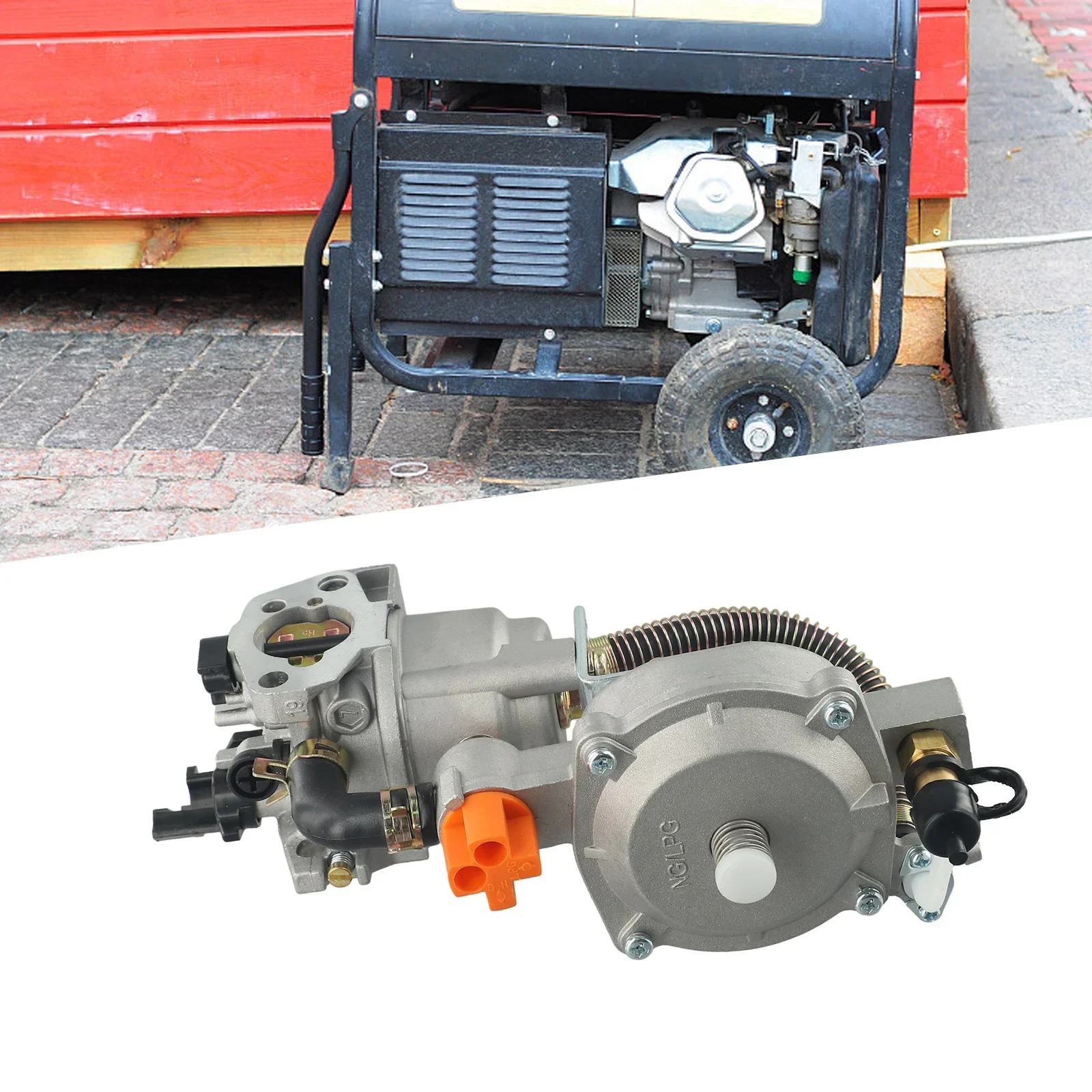 LPG168 Gasoline Generator Dual Carburetor Kit 3KW 168F 170F 6.5For Replacement Generator Accessory
