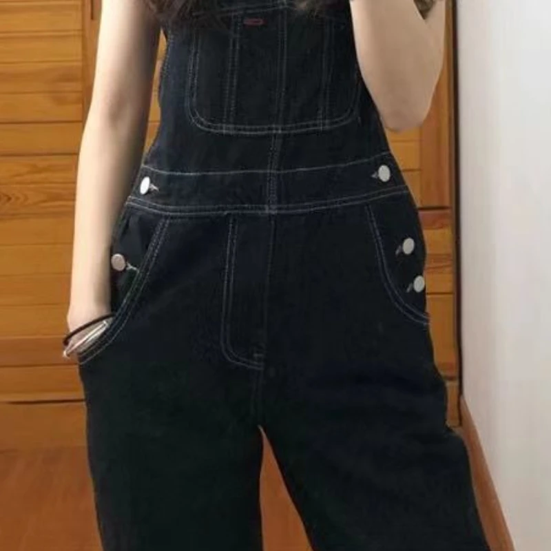 Jumpsuits Dames College Street Wear Nieuwe collectie Populaire mode Koreaanse stijl Ins Lente All-match Pocket Denim Solid Hot Sale