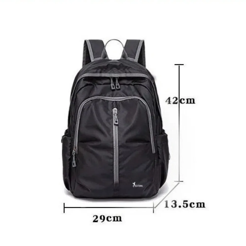 Mochila plegable portátil de gran capacidad para hombre, bolsa de viaje resistente al desgaste, impermeable, ligera, de almacenamiento