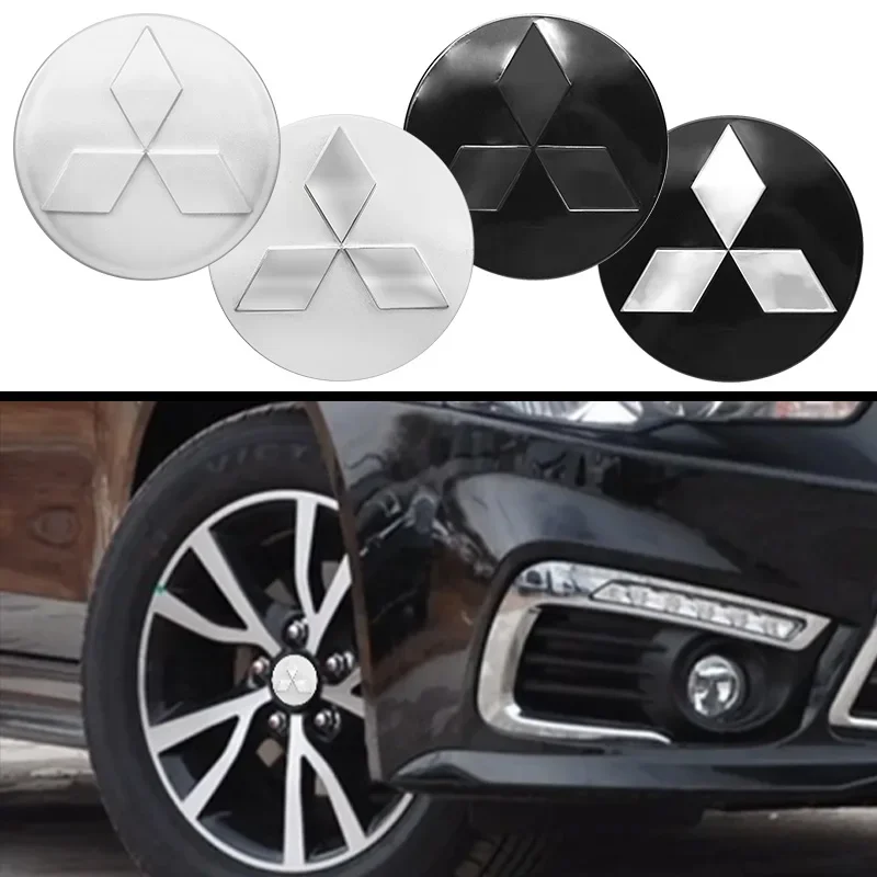 

4PCS 60mm Wheel Center Caps for Mitsubishi Compatible with All Models Pajero Outlander Lancer Hub Cover Rim Accessories