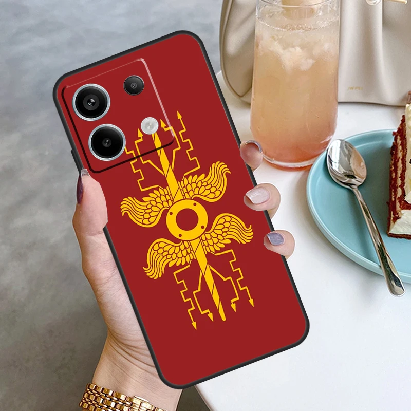 Roman Empire Legionary Shield Emblem Funda For Xiaomi Redmi Note 12 11 10 9 8 13 Pro Plus 12S 11S 10S 9S 10A 9C 10C 12C 13C Case