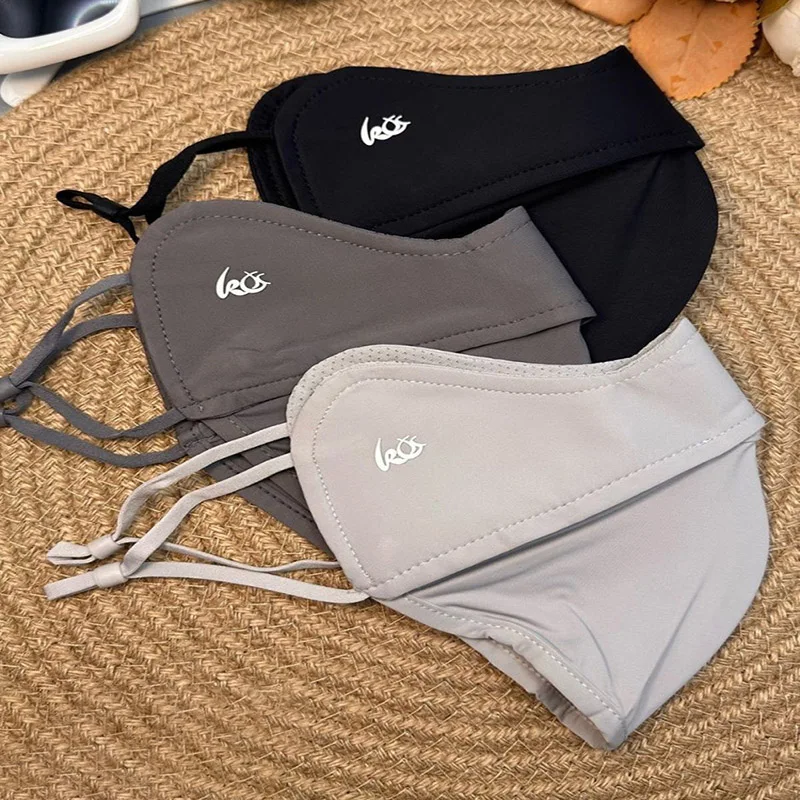 Nuevo modelo de pañuelo facial con protección solar, máscara de seda fría, velo de verano, protección para los ojos y el contorno de ojos, protección solar para exteriores.