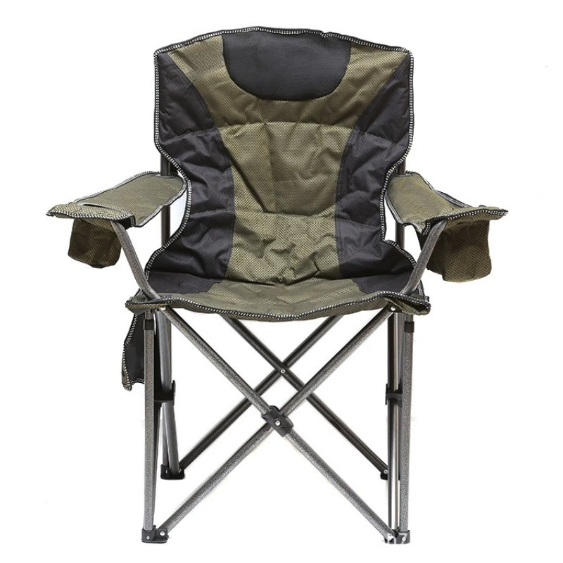 For Outdoor Leisure Folding Armchair, Portable Cotton Thickened Camping Chair