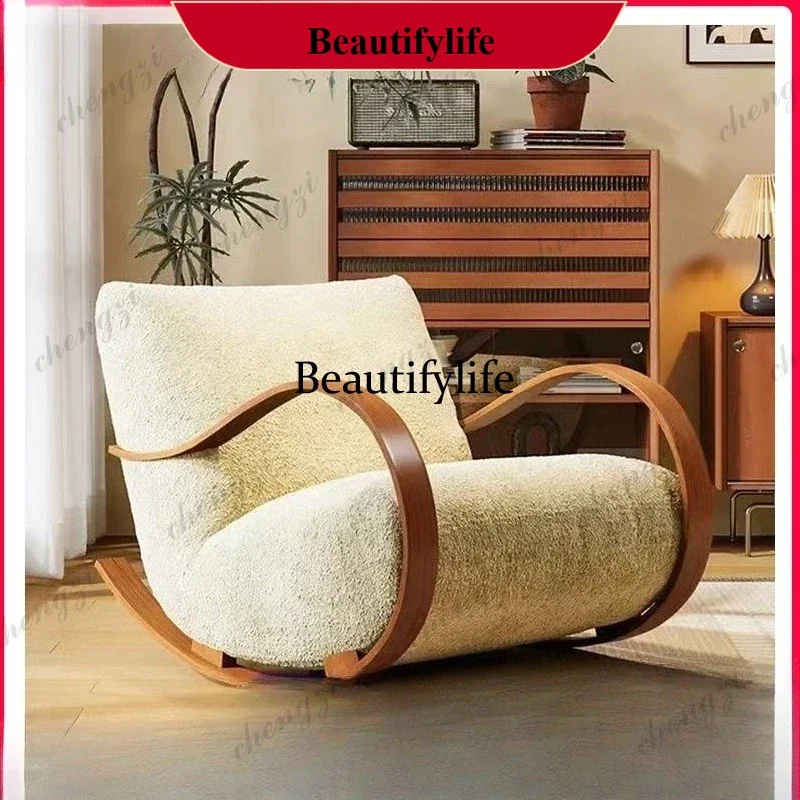 Single sofa chair for bedroom, living room, home leisure sofa, creative rocking chair m138