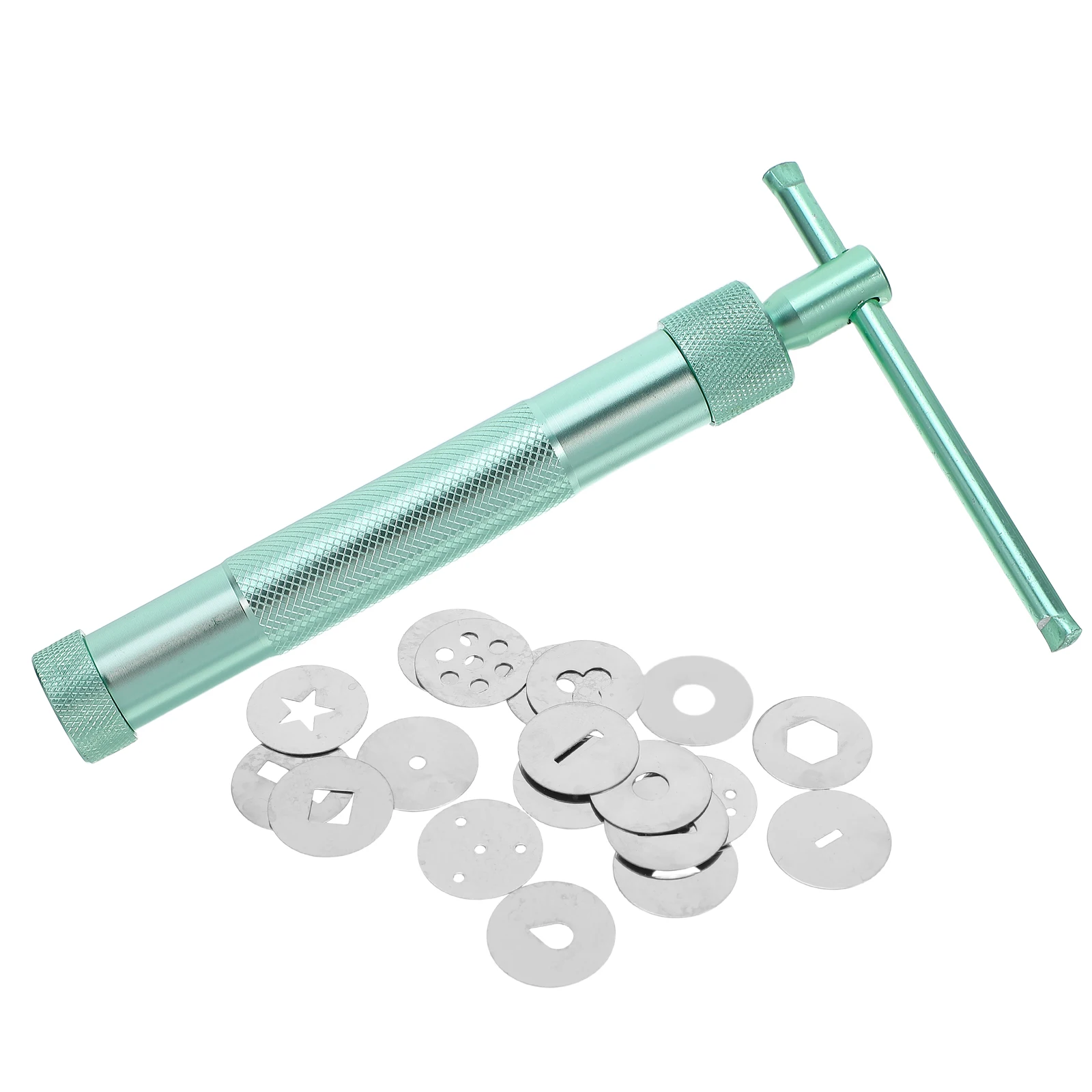 

Stainless Steel Clay Extruder Incense Making Tool Polymer Clay Fondant Cake Decorating Ergonomic Handle Craft Tool