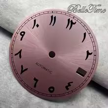 28.5mm Black Silver Blue Red Green Orange Pink Sky Blue Arabic Numeral Watch Faces Fit NH35 /NH36/4R/7S Automatic Movement ﻿ - AliExpress 