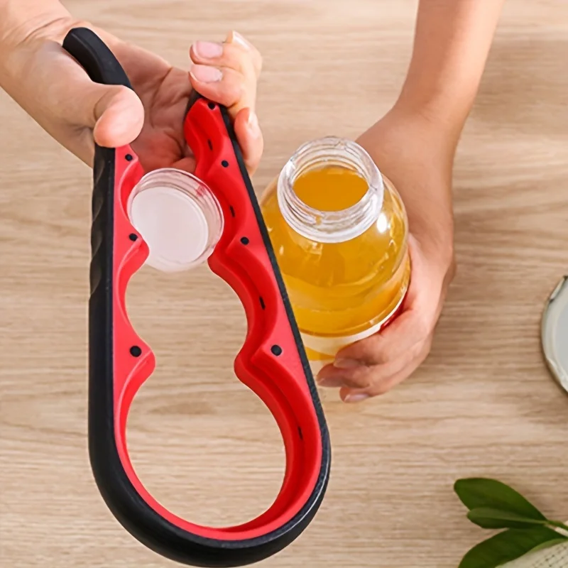 Can Opener Multi Functional Four In One Beverage Bottle Opener Cap Twister Four Position Can Opener Anti Slip Cap Twister