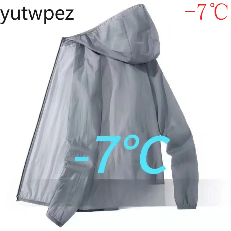 Cycling Coat Outdoor Hiking Men Summer Sun Protection Jacket Outdoor Hooded Loose Casual Outerwear UV-proof Breathable Quick Dry