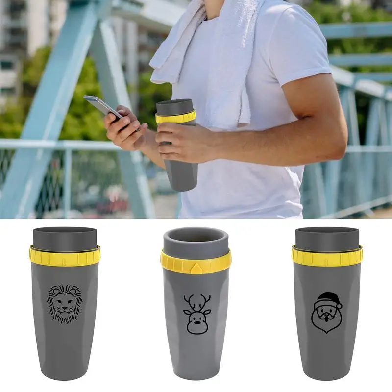 

Portable Coffee Cup With Straw Creative Twist Thermos Cup Mugs With Straw Drinking Juice Beverage Coffee Water Cup BPA Free