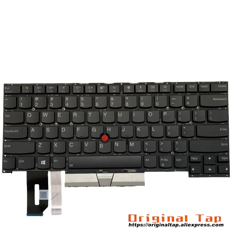 US English Backlit Keyboard for Lenovo Thinkpad T490s T495s SN20S33944