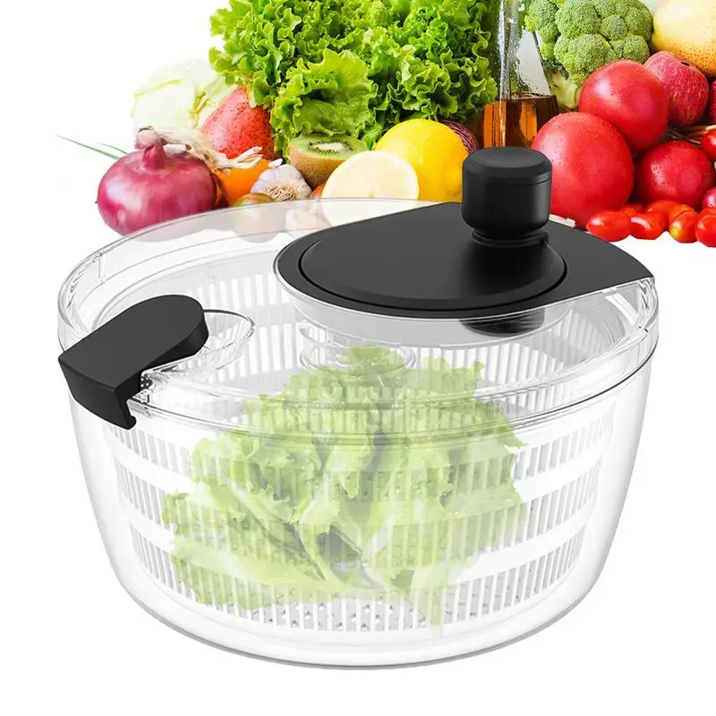 

Manual Salad Spinner Fruit Spinner And Strainer Split Structure Lettuce Spinner With Bowl And Lid For Vegetable Fruit Dryer 2024