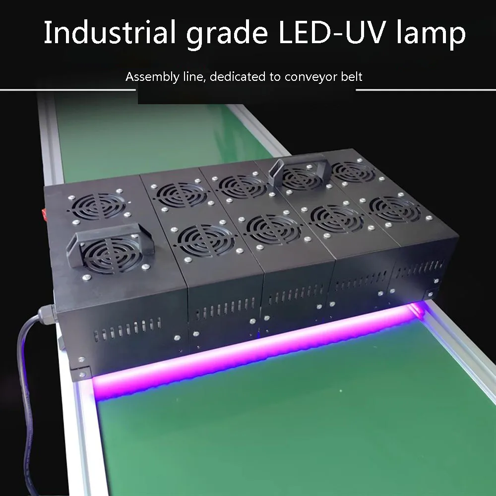 Imagem -03 - Grande Área de Alta Intensidade Ultravioleta uv Cura Lâmpada Shadowless Cola Água Tinta Tela Impressão Exposição Óleo Verde 11000w 395nm