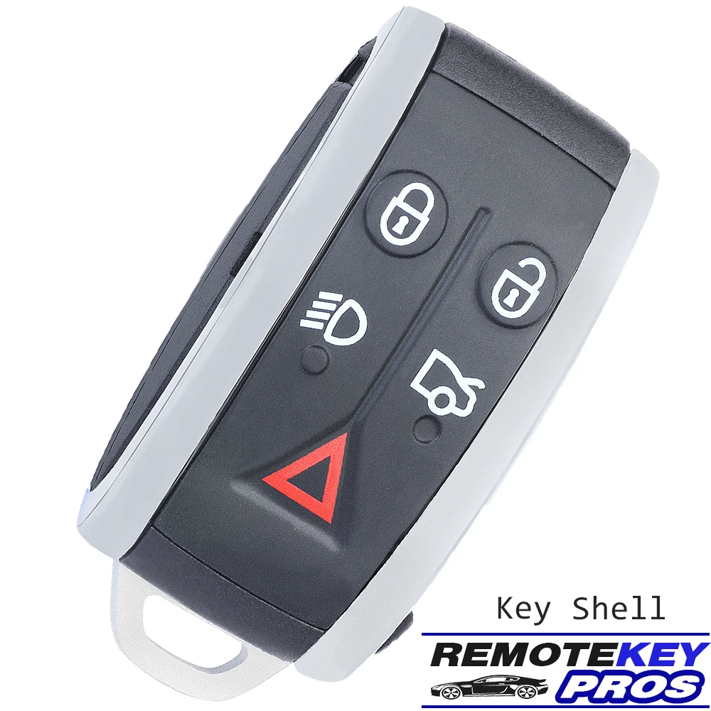 DIYKEY Smart Remote Key Shell Case , Key House 5 Button Fob for Jaguar XF XFR XK XKR 2006-2013 KR55WK49244