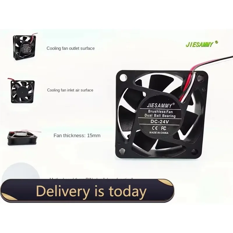 pa JIESAMMY 6015 DOUBLE BALL BEARING HIGH ROTATION 24V 0.11A FREQUENCY CONVERSION ALARM FUNCTION 6CM COOLING FAN60*60*15MM