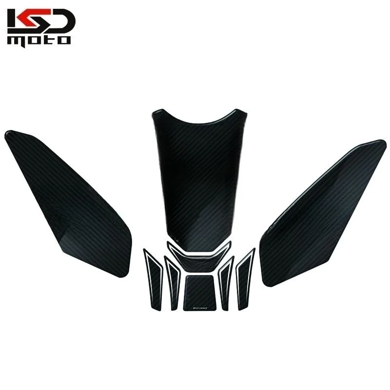 Motorcycle Tank Pad Sticker Fit FOR BMW R1250RS R1200RS 2014-2021 2020 Carbon Fiber texture Gas Knee Grip Traction Side Decal