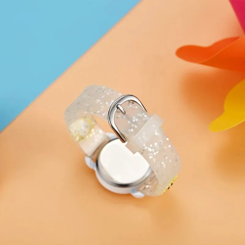 2Pcs Colorful Silicone Quartz Wristwatch Set for Kids Unisex 3D Child Watch Gift Boys & Girls Timepiece