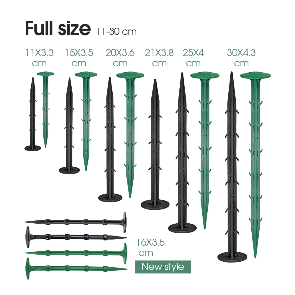 5-50pcs 11-30cm Garden Landscaping Stakes nchoring Spike Nail Anchors Ground Stake Turf Hold Down for Tent Tarps Net Fabric Edge