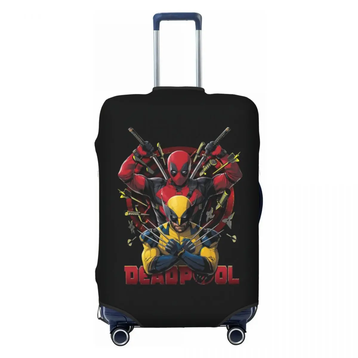 

Custom Deadpool Travel Luggage Cover Elastic Suitcase Cover Protector Fit 18-32 Inch