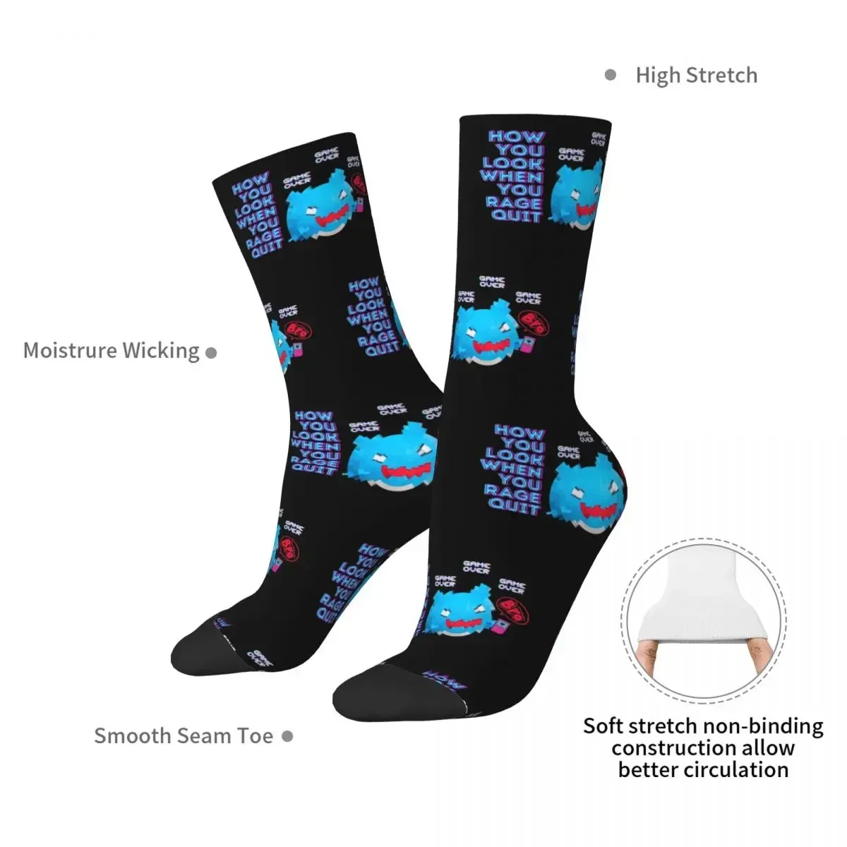 Comic Cat Bugcat Capoo Bug Cat Socks Harajuku Super Soft Stockings All Season Long Socks Accessories for Man's Woman's Gifts