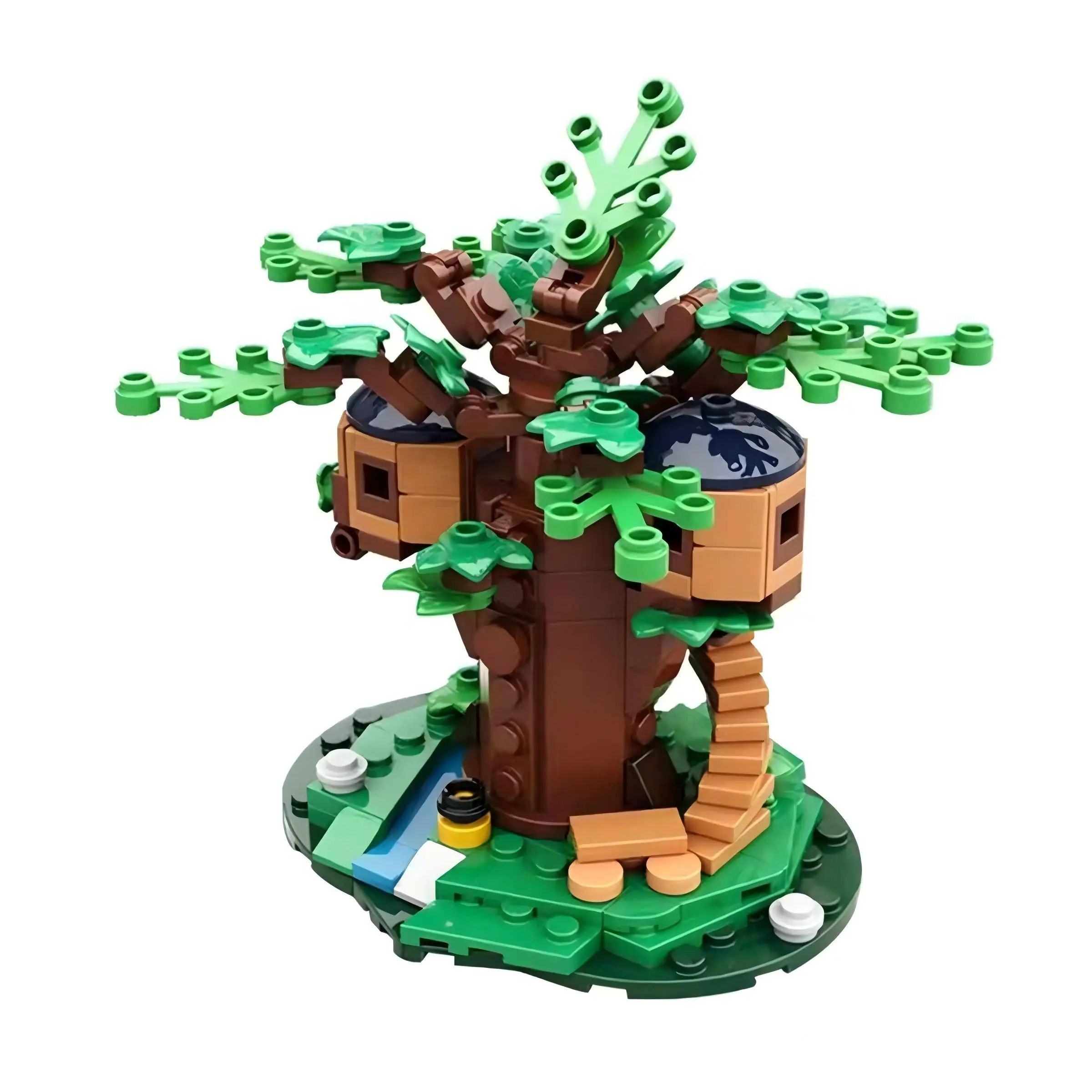 MOC-124112 la Mini maison dans l'arbre blocs de construction briques idées de jouets bricolage jouets anniversaire Juguetes cadeau de noël pour enfant