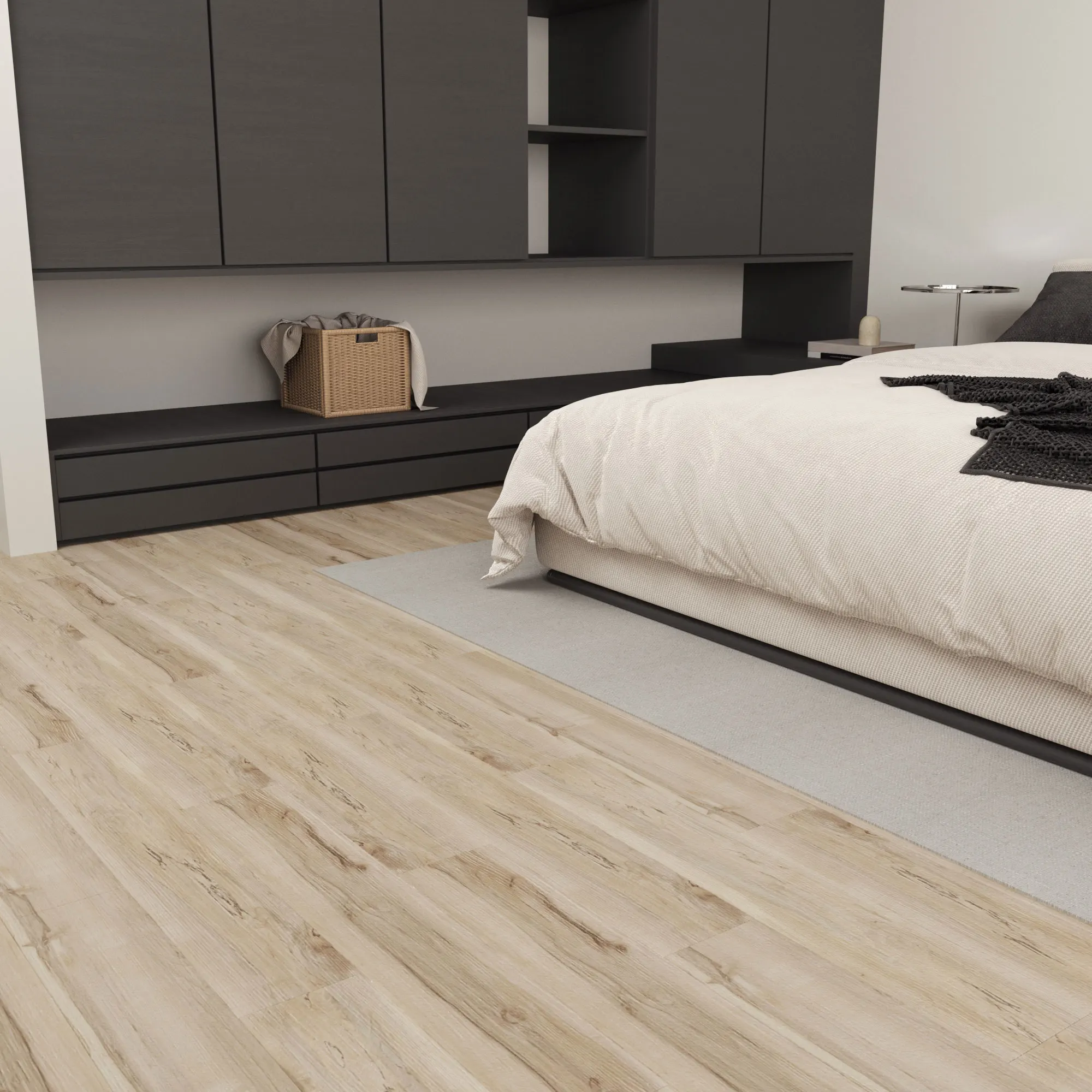 30 قطعة 6 بوصة. × 36 بوصة. بلاط أرضيات قابل للتقشير والالتصاق بسمك 1.8 ملم للولايات المتحدة