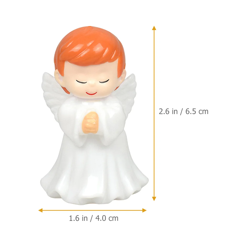 

6 Pcs Praying Angel Figurines Cake Decoration Fairy Decorations Ornaments for Women Home